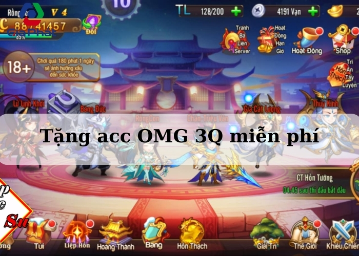 Acc OMG 3Q miễn phí