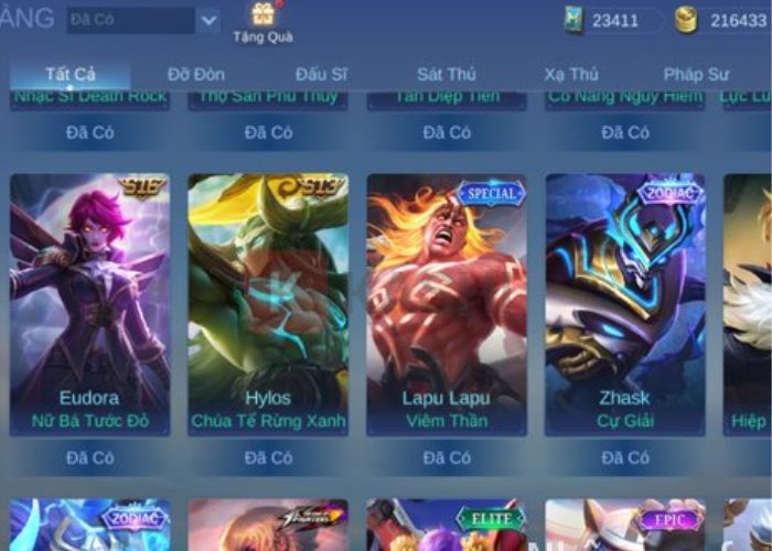 acc Mobile Legends VIP miễn phí